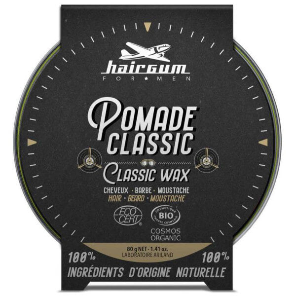 Pommade coiffante cheveux, barbe et moustache Hairgum 80g