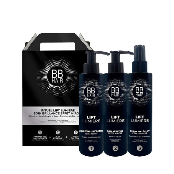 Rituel Lift Lumière Soin Brillance Effet Mirroir BB Hair Générik 3 x 150 ml