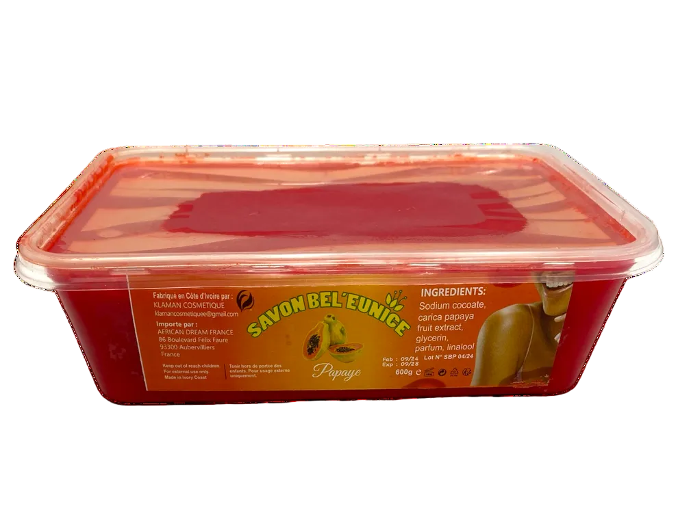 Savon Barquette Bel'Eunice Papaye 600g by ABS France Wholesale