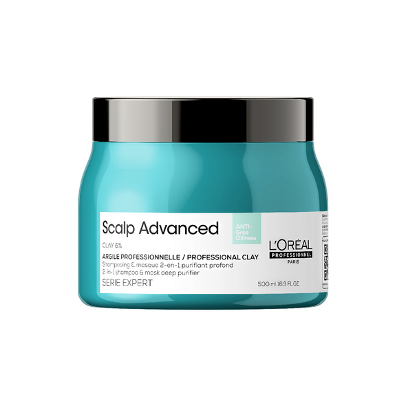 Argile  2-en-1 Purifiante Anti Gras Scalp Advanced L'Oréal 500ml
