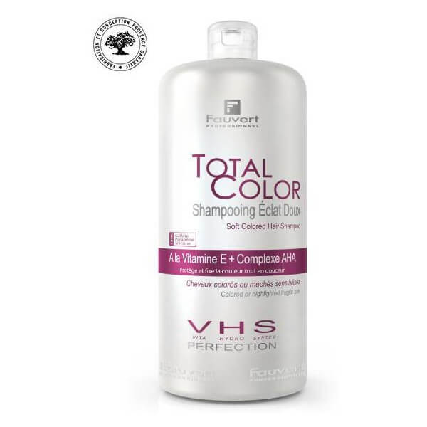 Shampooing cheveux colorés sensibles Eclat doux Fauvert Professionnel 1L