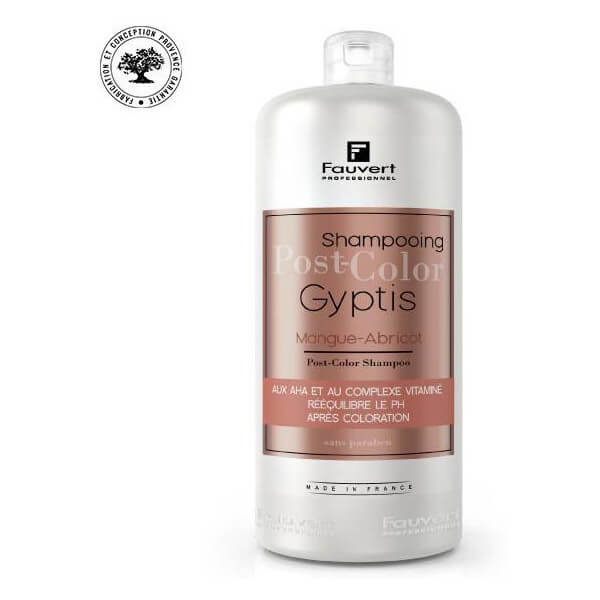 Shampooing fixateur après-couleur Gyptis® mangue abricot Fauvert Professionnel 1L
