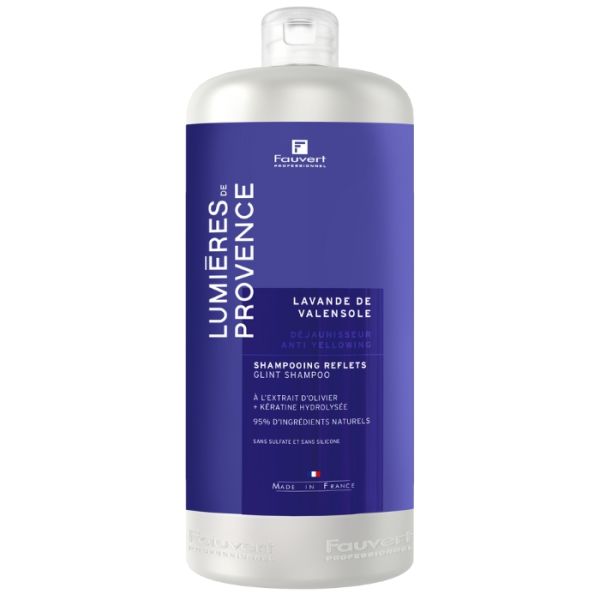 Shampooing repigmentant Déjaunisseur Lavande de Valensole Lumière de Provence Fauvert Professionn...