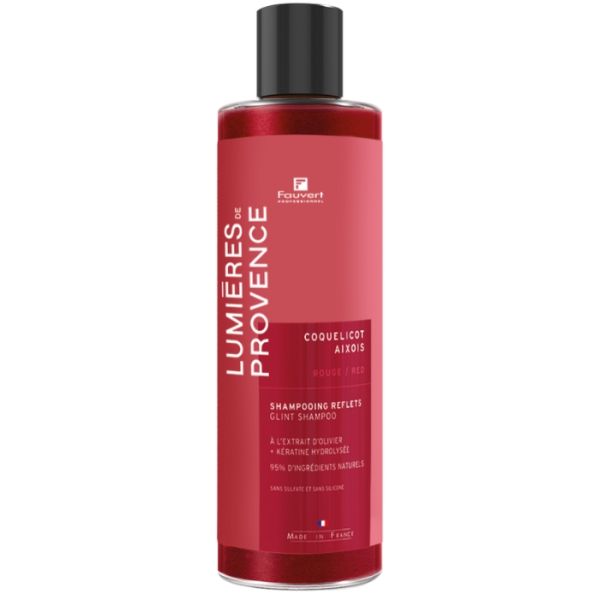 Shampooing repigmentant Rouge Coquelicot Aixois Lumière de Provence Fauvert Professionnel 250ml
