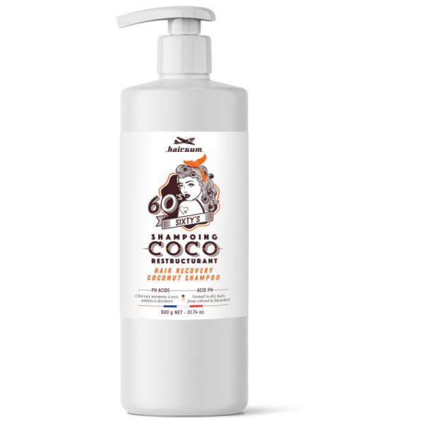 Shampooing restructurant coco Sixty's Hairgum 900g