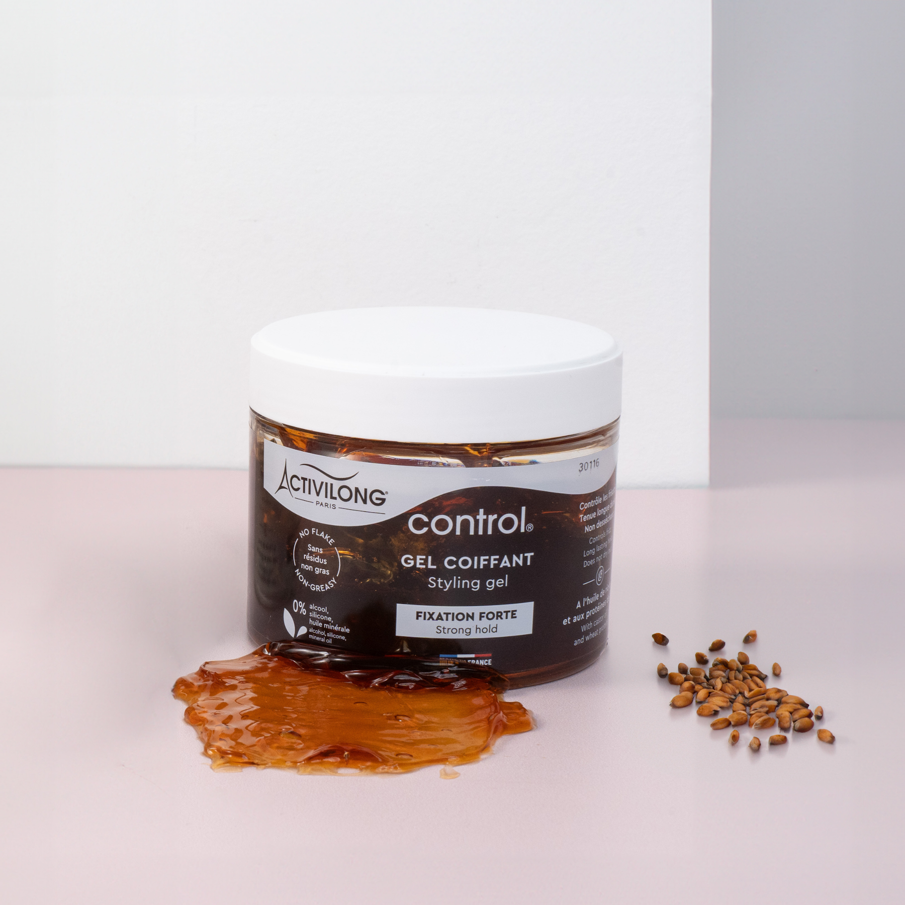 Jar of ACTIVILONG Gel Coiffant Fixation Forte CONTROL 300ml by ABS France Wholesale